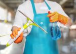 Concepts of cleaning service and cleaning windows and glass.